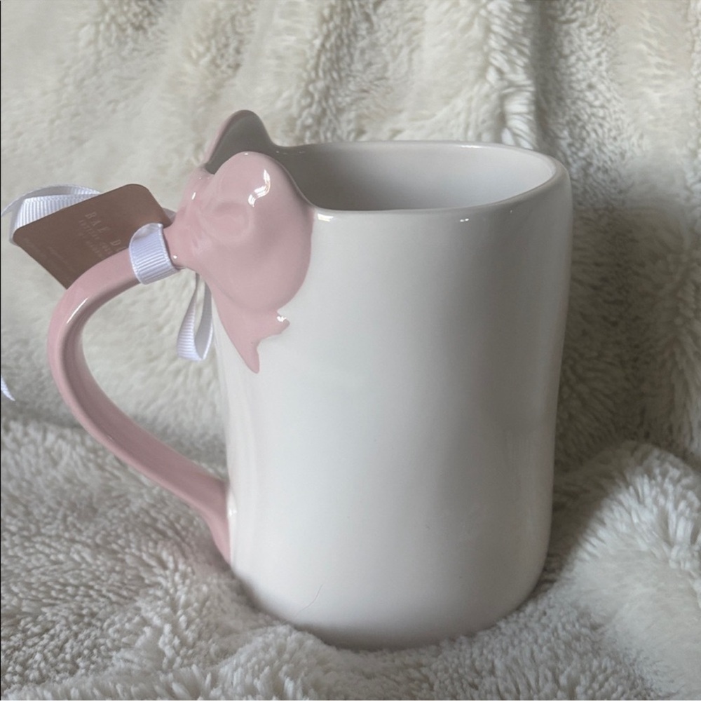 Rae Dunn × Disney Marie Mug "Because I'm a Lady" Pink Handle NWT Cute Gift - Picture 4 of 5